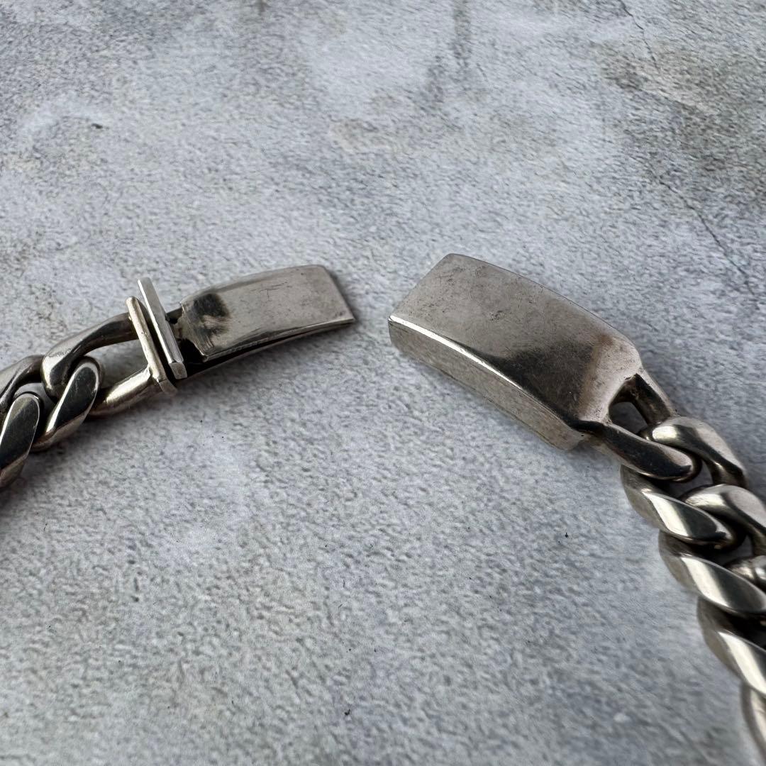 ヴィンテージ フィガロチェーンブレスレット シルバー925 メキシコ製