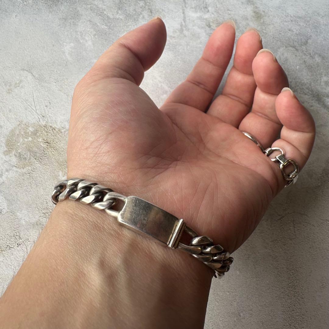 ヴィンテージ フィガロチェーンブレスレット シルバー925 メキシコ製