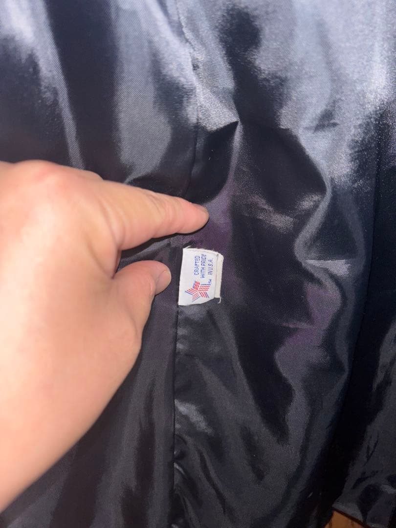 Schott ブラック ロングレザーコート サイズ38