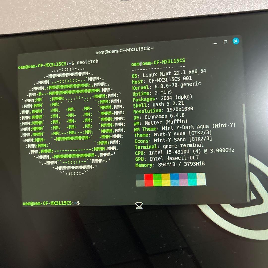 ★Panasonic Core i5-4310U メモリ4GB