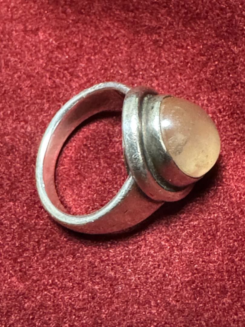 ビンテージ  46B シルバーリング ローズクォーツ8号