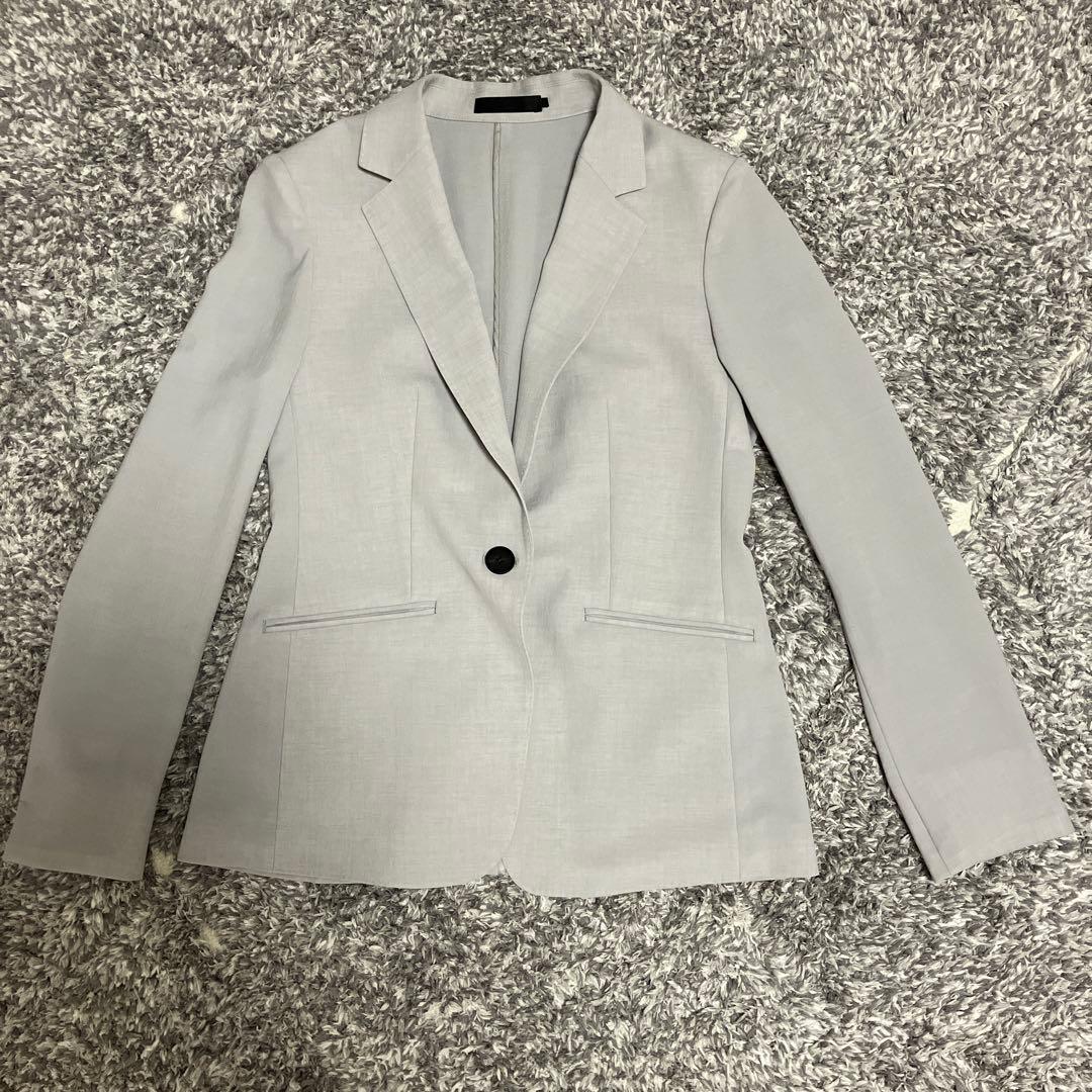 ※値下※【新品】現行ICB ライトグレー パンツスーツ 春夏 ウォッシャブル