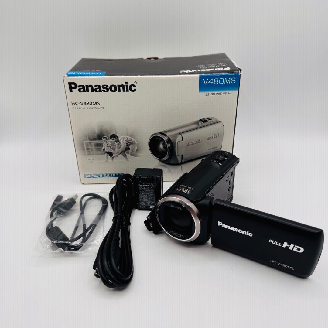 Panasonic HC-V480MS フルHDビデオカメラ ブラック