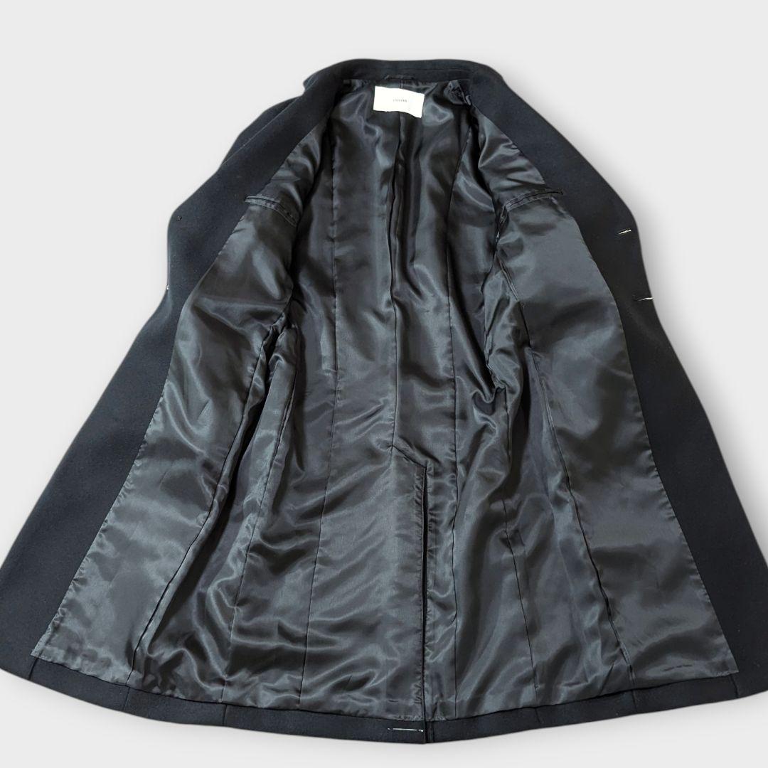 超高級4.5万カシミヤ★タグ付き★STUDIOUS チェスターコート　黒　S