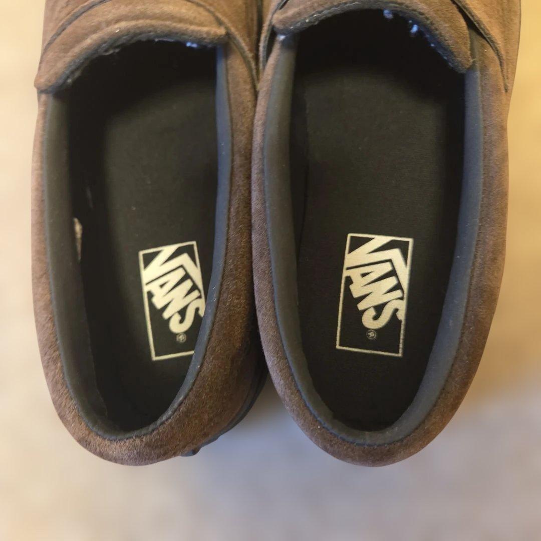 VANS ブラウン スエード ローファー スニーカー