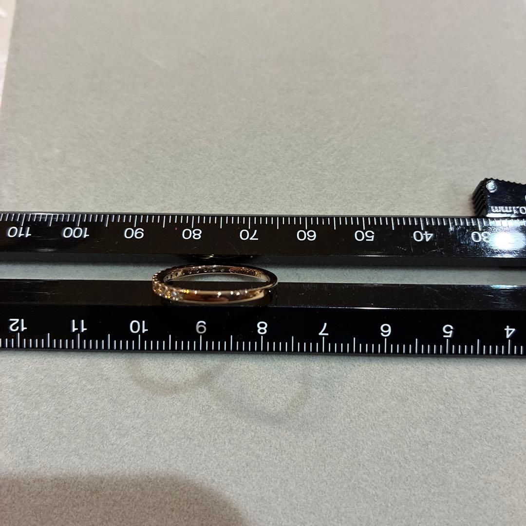 ロイヤルアッシャーダイヤモンド　0.22ctハーフエタニティリング　12号