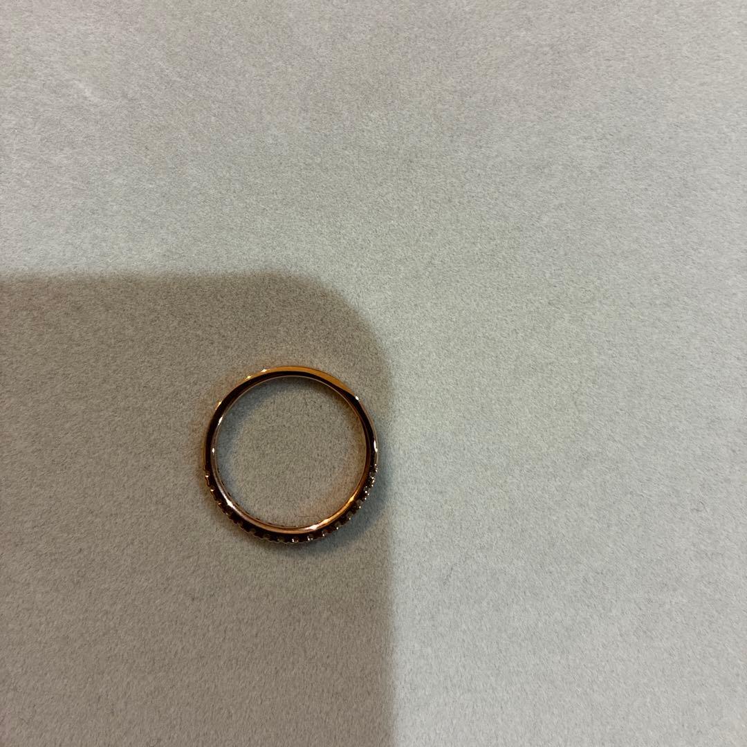 ロイヤルアッシャーダイヤモンド　0.22ctハーフエタニティリング　12号