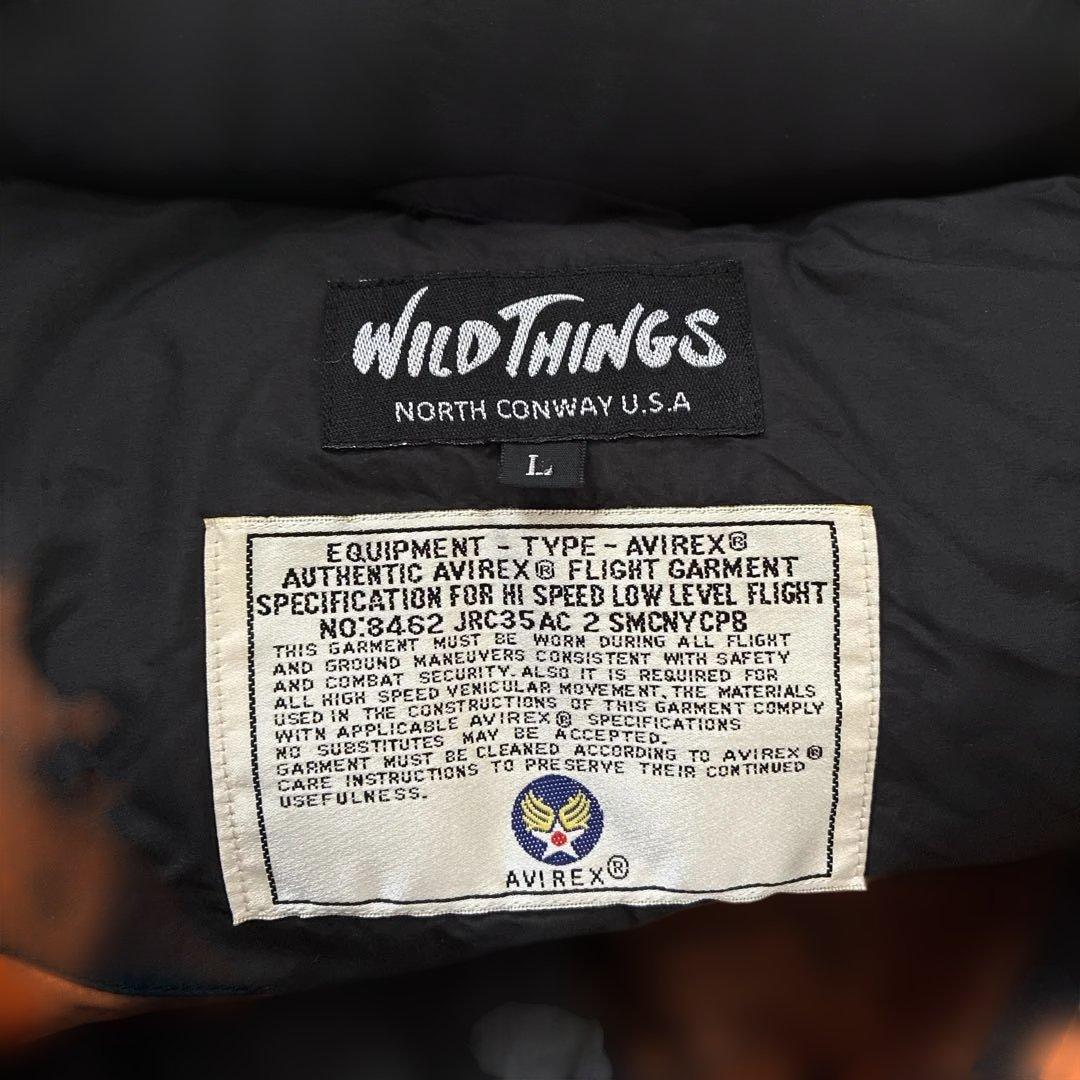 WILD THINGS AVIREX モッズコート L ブラック