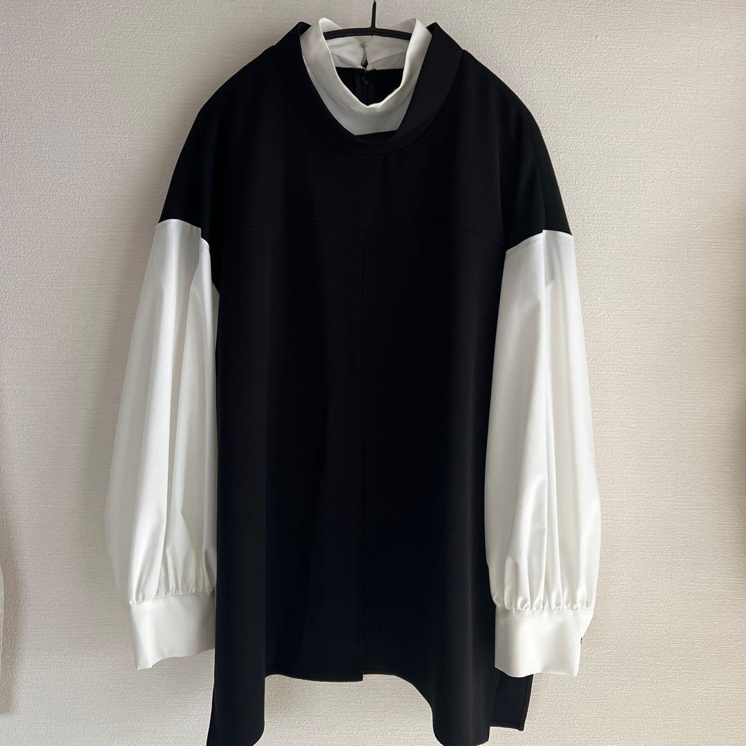 【ENFOLD】OFF-NECK LAYERED PULLOVER