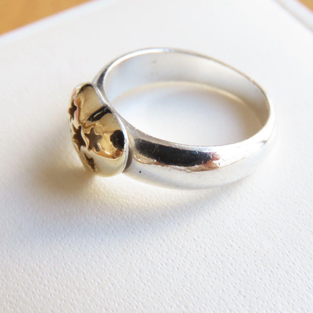 フォリフォリ　925 750 リング　13号　シルバー　k18 コンビ