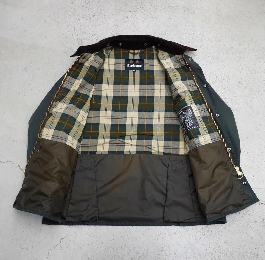 正規Barbourバブアー BEDALEビデイル os wax セージ 40