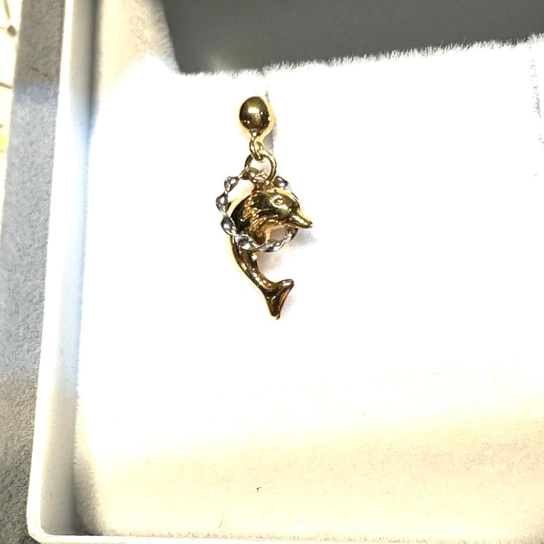 K18 イルカピアス　片方