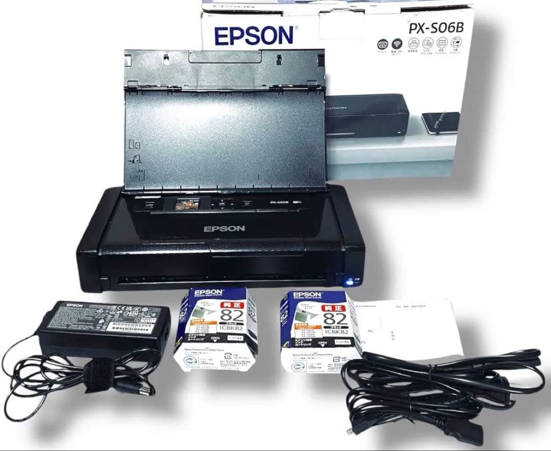 箱 EPSON PX-S06B モバイル プリンタ 枚数22枚 2025 おまけ
