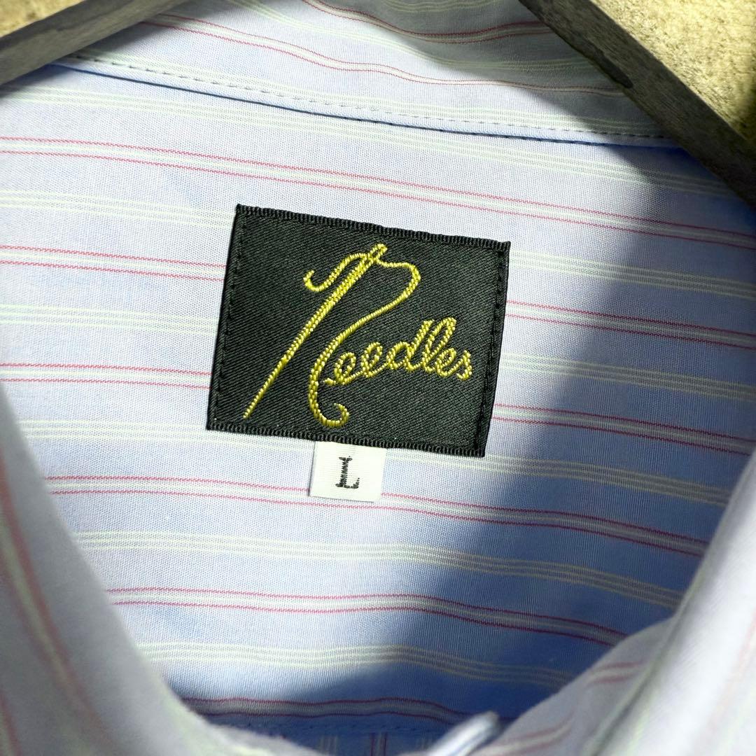 Lサイズ！Needles アスコットカラーシャツ