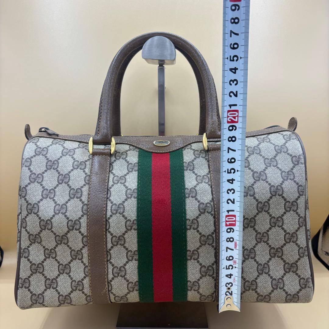 GUCCI オールドグッチ GG柄 シェリーライン ミニボストン