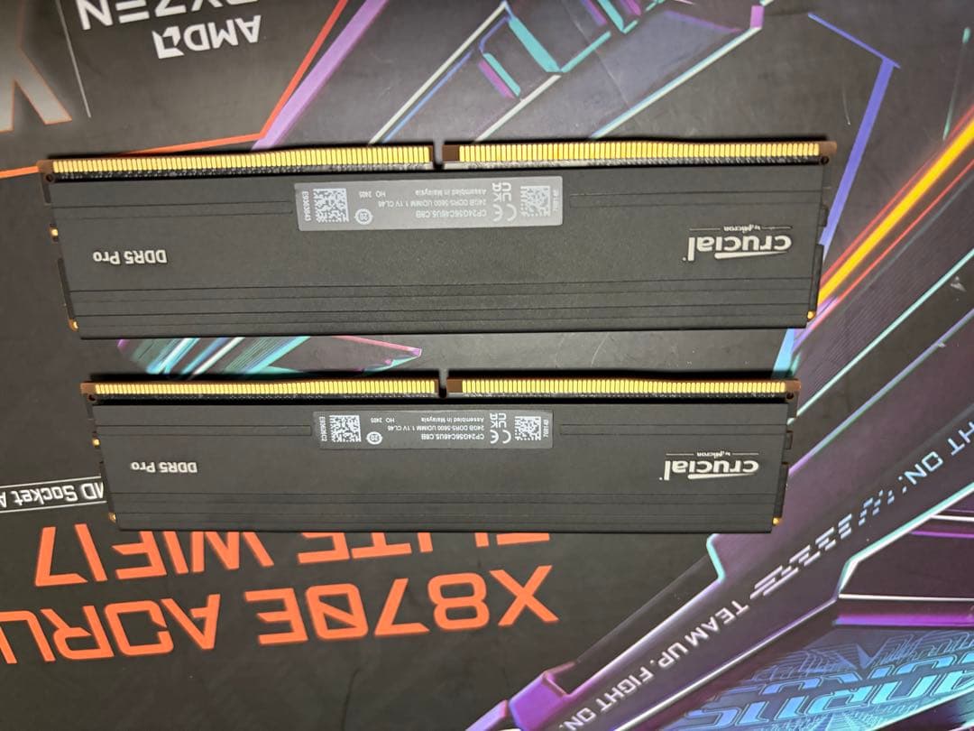 メモリー crucial DDR5 48GB kit