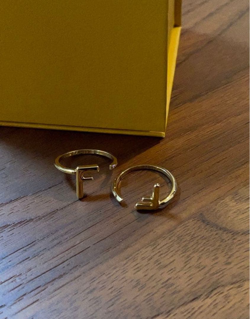 FENDI FFリング ゴールド