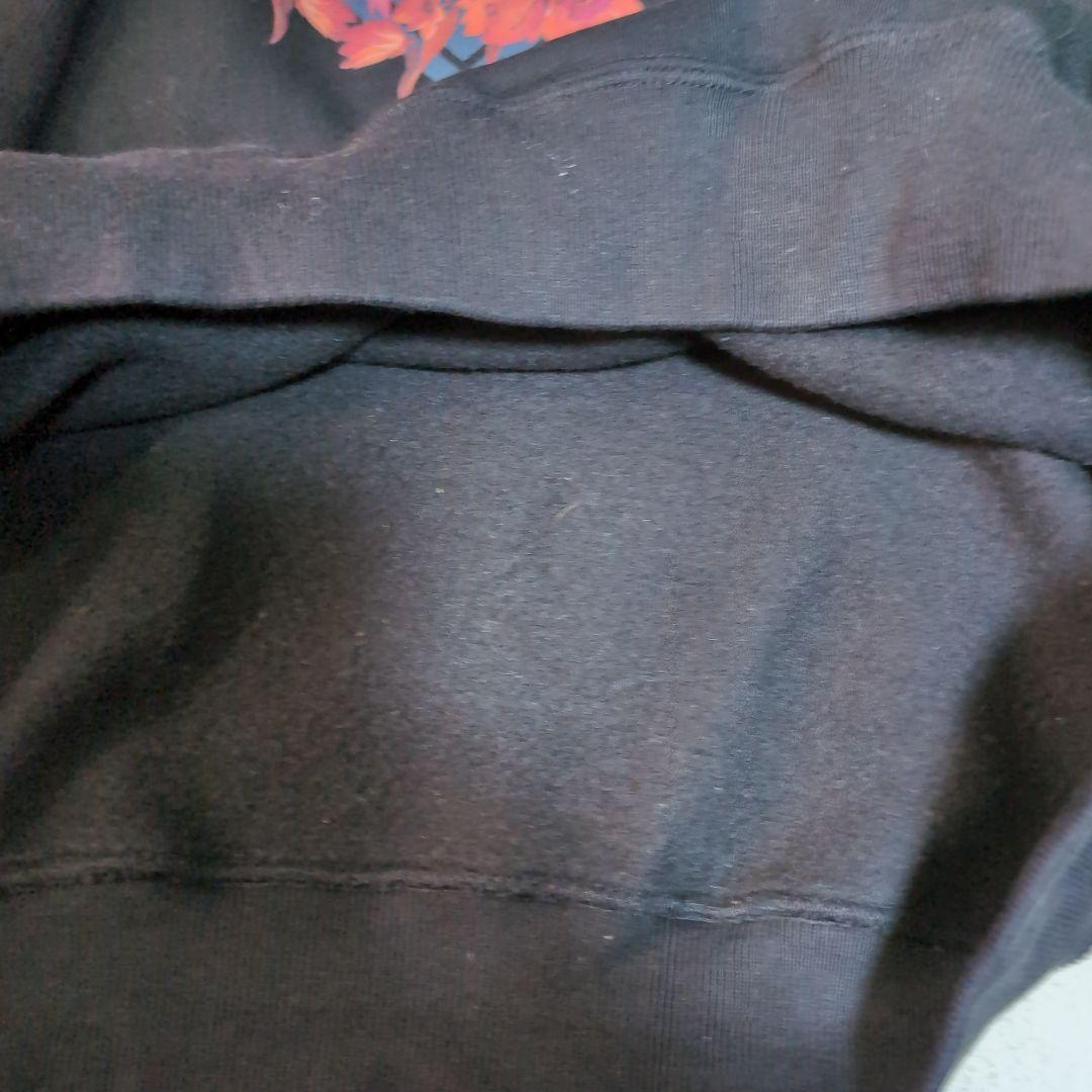 美品Crazy Raccoon オーバーサイズハーフジップスウェット Lブラック