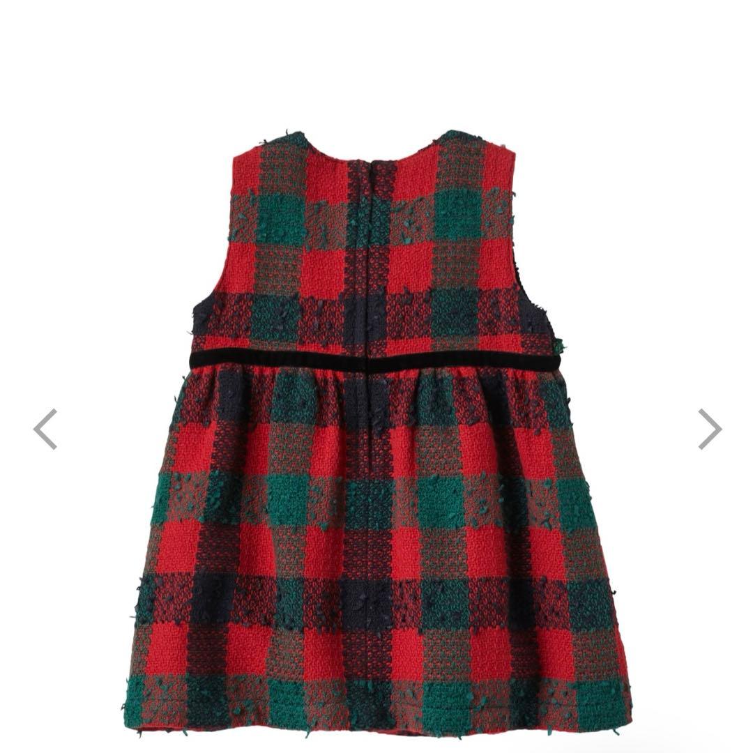 familiar ツイードジャンパースカート