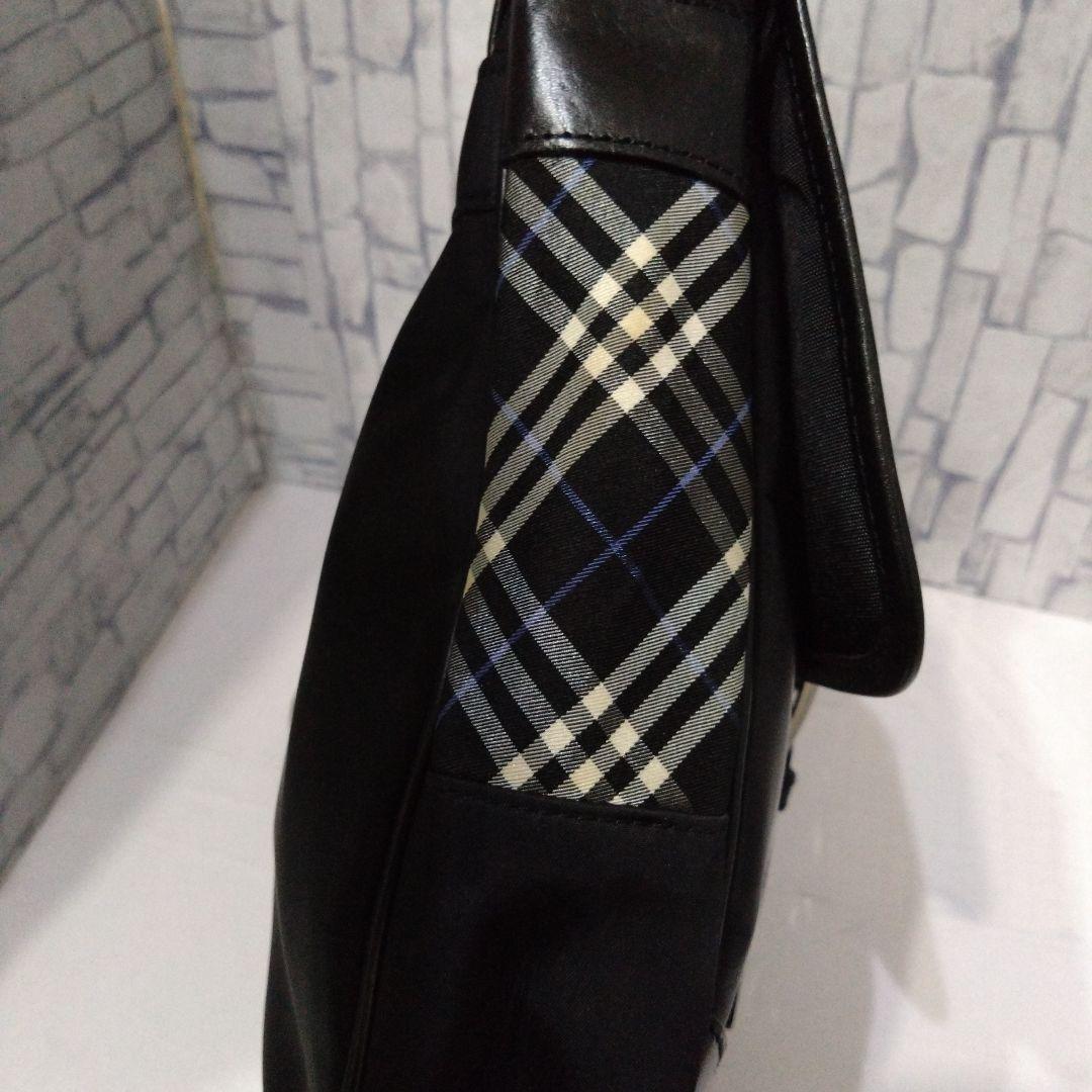 美品　バーバリーブラックレーベル メッセンジャーバッグ ノバチェック 刻印