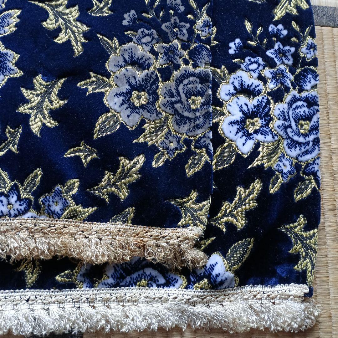 トラックセンターカーテン＆フロントカーテン、マドンナネイビーブルー