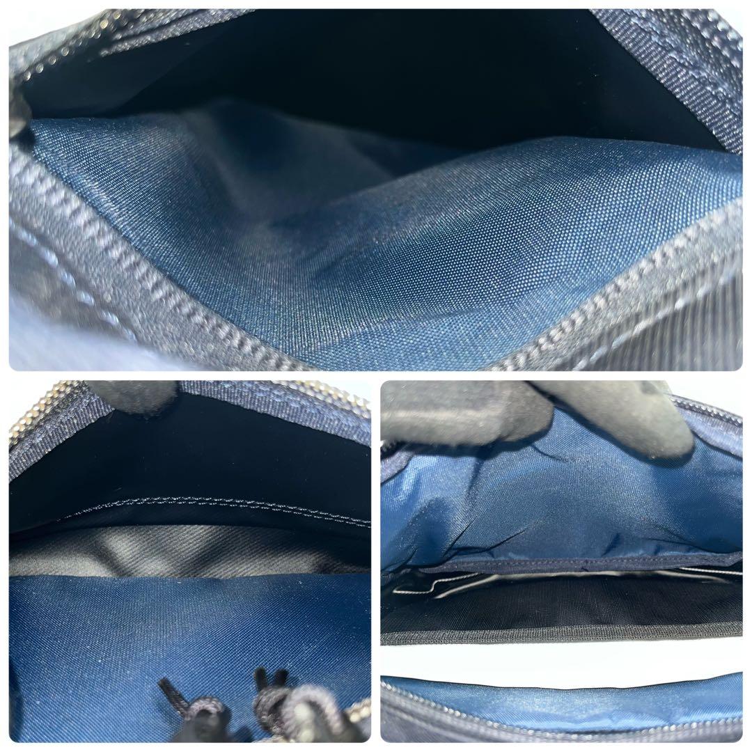 【美品】 ポーター フロント Sサイズ ショルダーバッグ アイアンブルー 廃盤