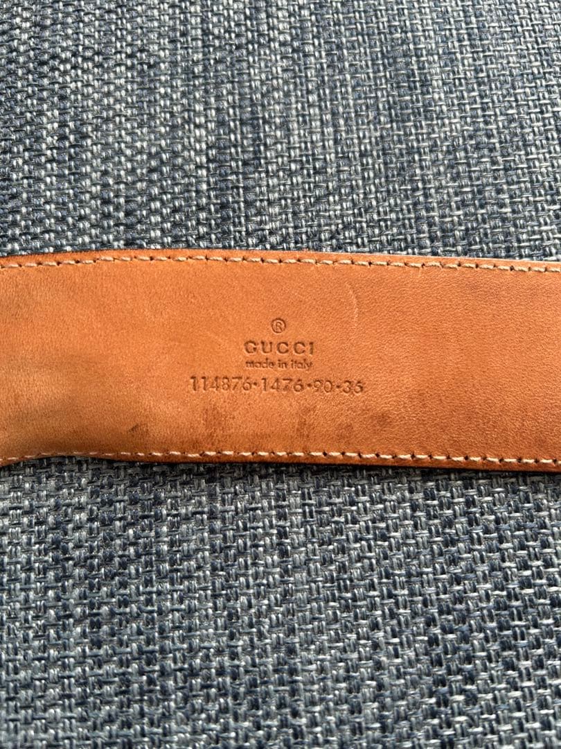 GUCCI 黒 レザーベルト