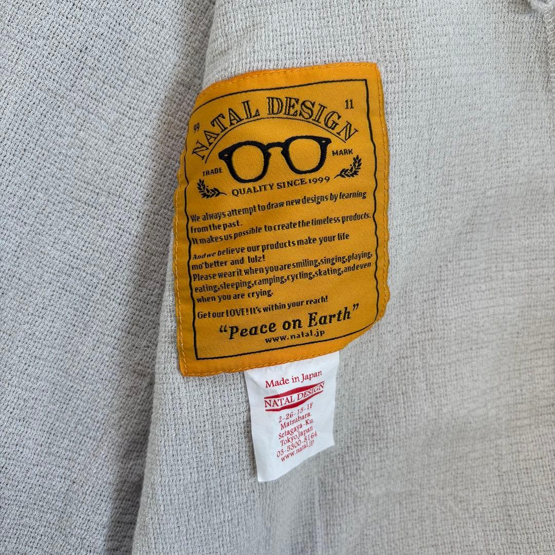 美品　natal design エルボーパッチオンブレチェックシャツジャケット