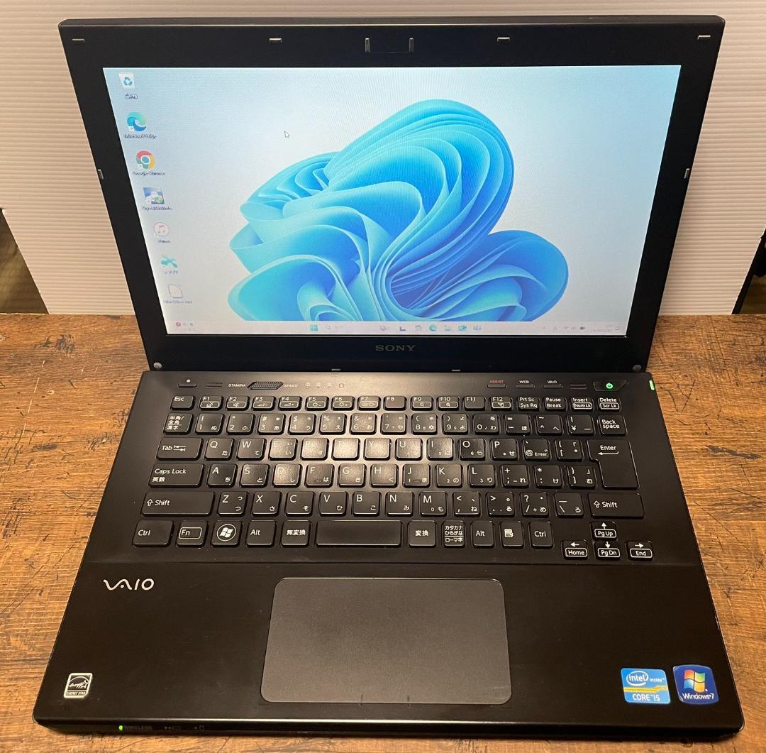 Win11搭載 SONY VAIO メモリ8GB SSD240GB ACアダプタ