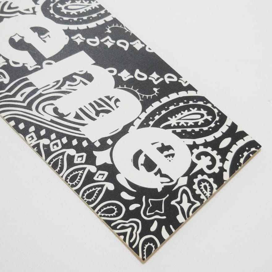 Supreme ペイズリー ボックスロゴ ステッカー ブラック バンダナ