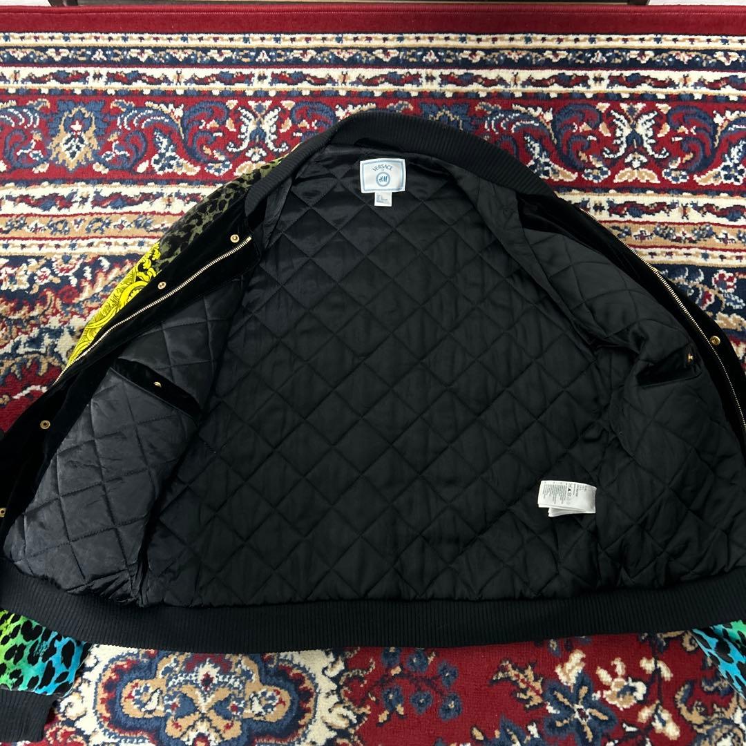 VERSACE for  レオパード柄 スカジャン L