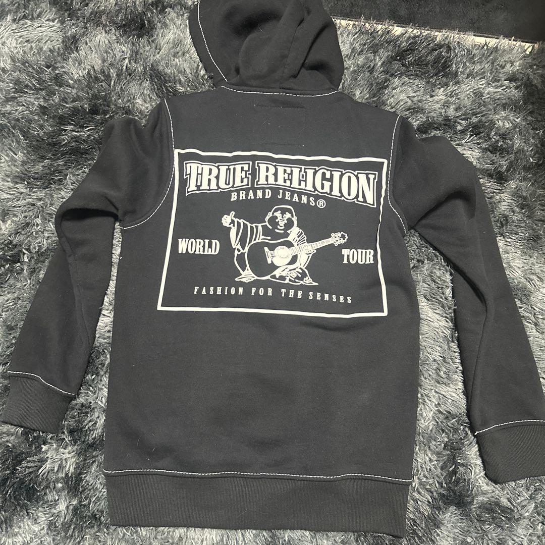 TRUE RELIGION ブラックパーカー XS