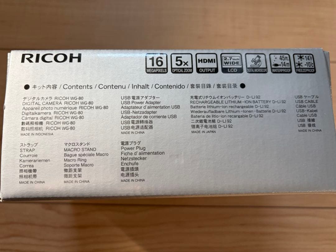 デジタルカメラ RICOH WG-6