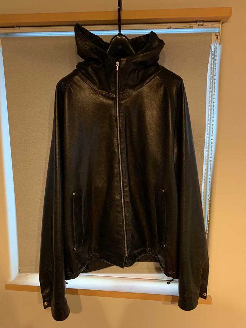 ジャケット・アウター 24SS ssstein Leather Hooded Short Jacket