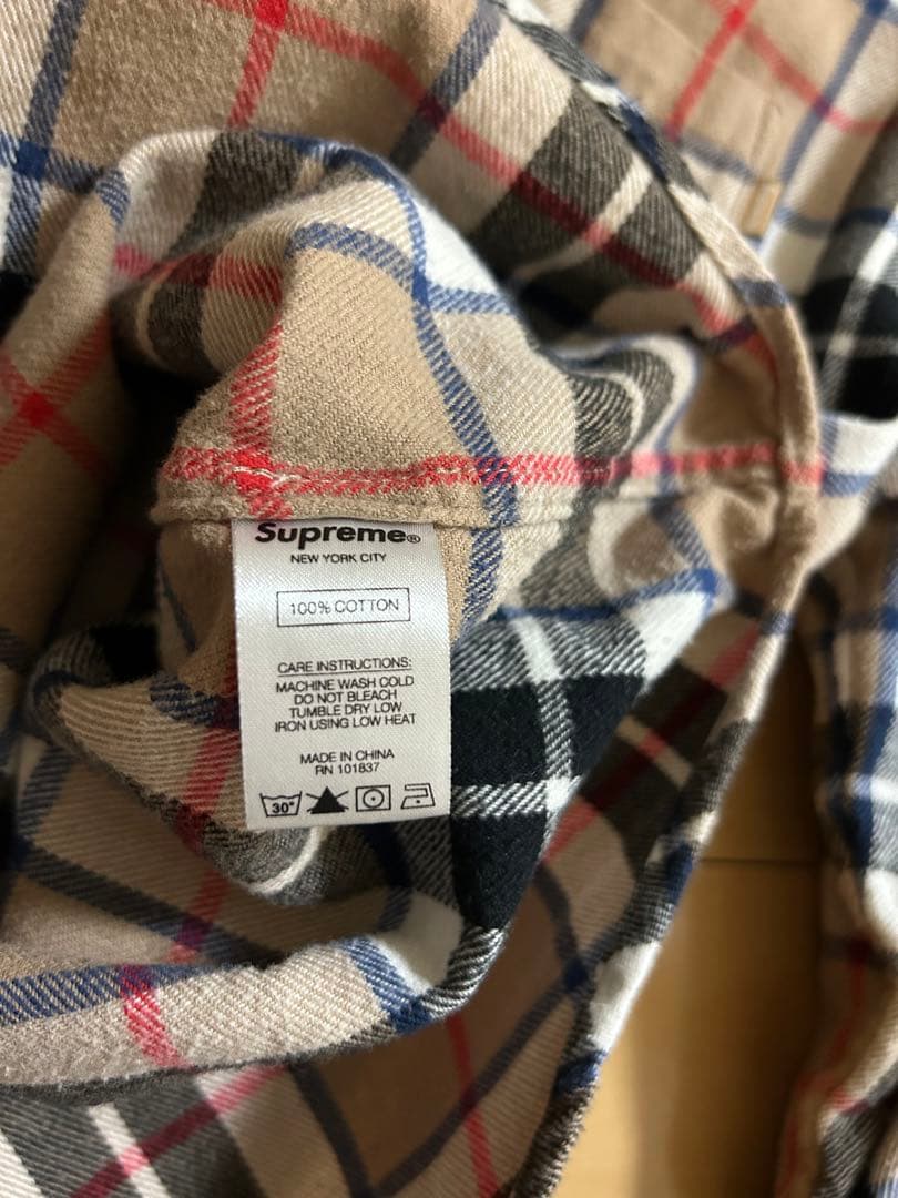 トップス SUPREME Tartan L/S Flannel Shirt