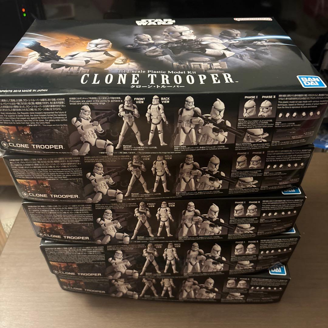 クローントルーパー　バンダイ　プラモデル　5点セット