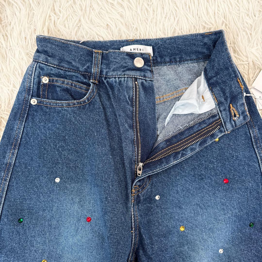 タグ付き アメリヴィンテージ JEWEL BIJOU WIDE DENIM S