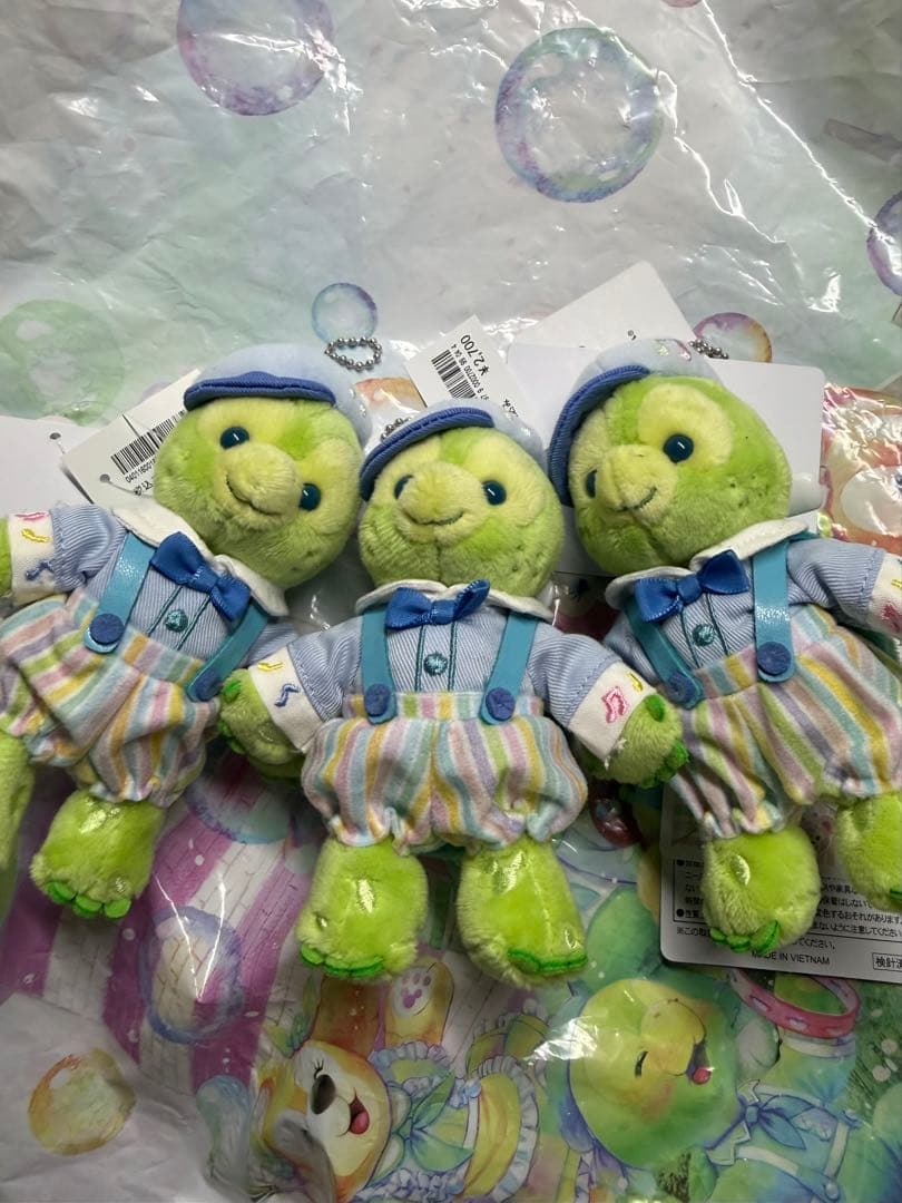 ダッフィー　ぬいぐるみバッジ全7点　ハートフェルトレターズオブフレンドシップ