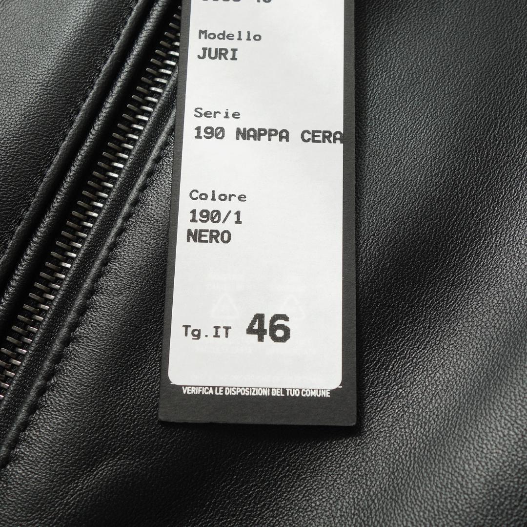 新品 今季物 EMMETI エンメティ JURI ユリ レザーライダース 46