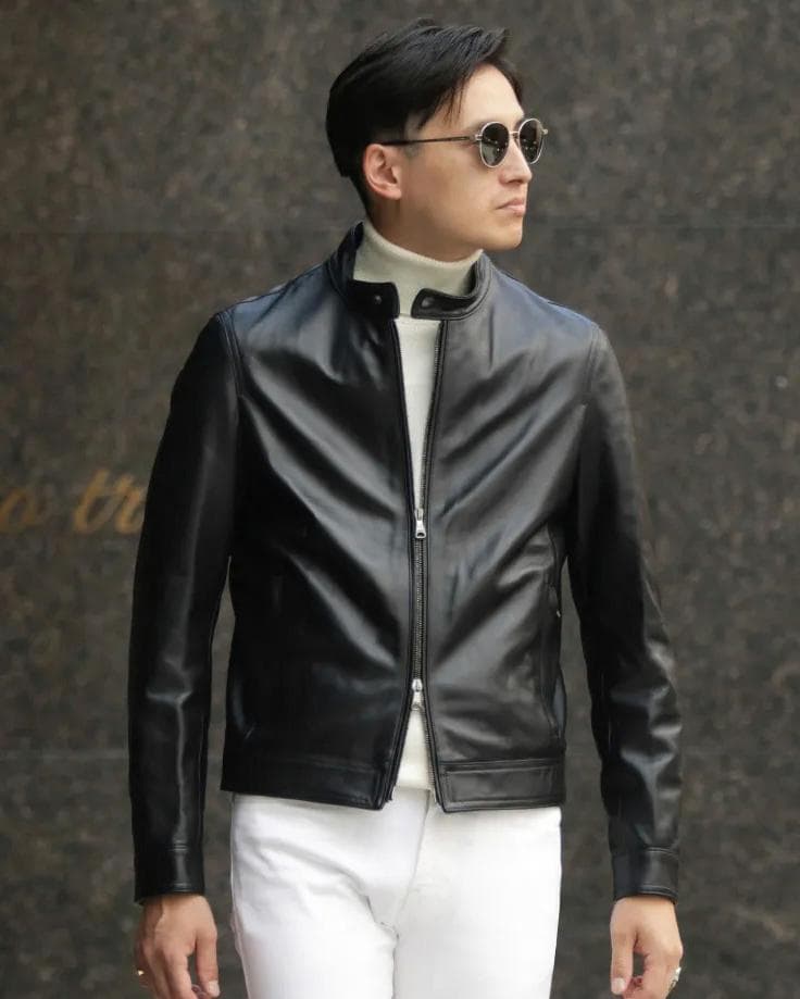 新品 今季物 EMMETI エンメティ JURI ユリ レザーライダース 46