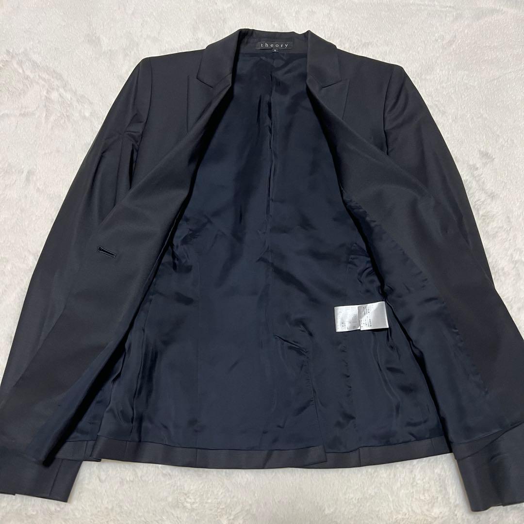 極美品 セオリー パンツスーツ セットアップ シングル ブラック サイズ2