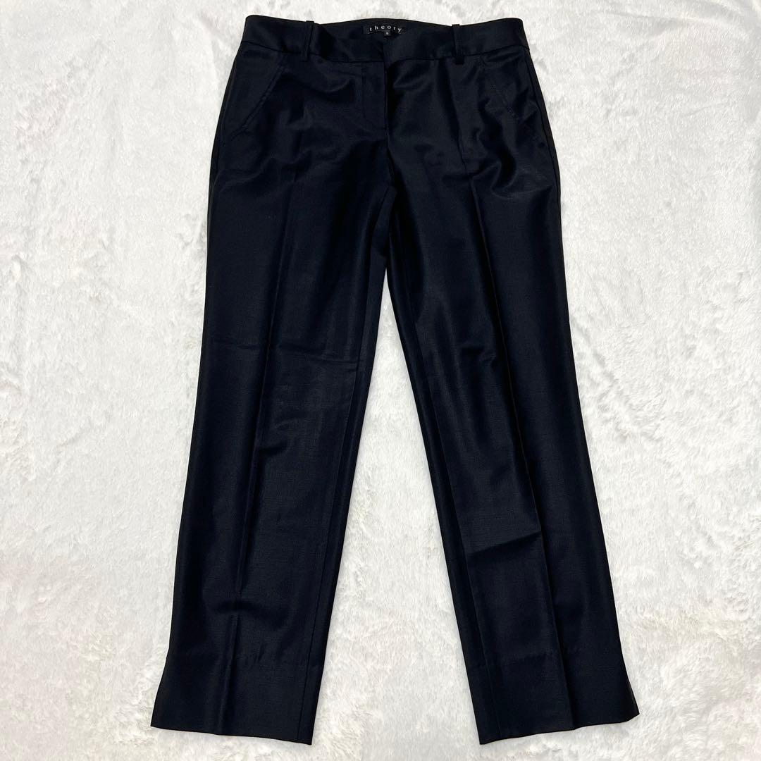 極美品 セオリー パンツスーツ セットアップ シングル ブラック サイズ2