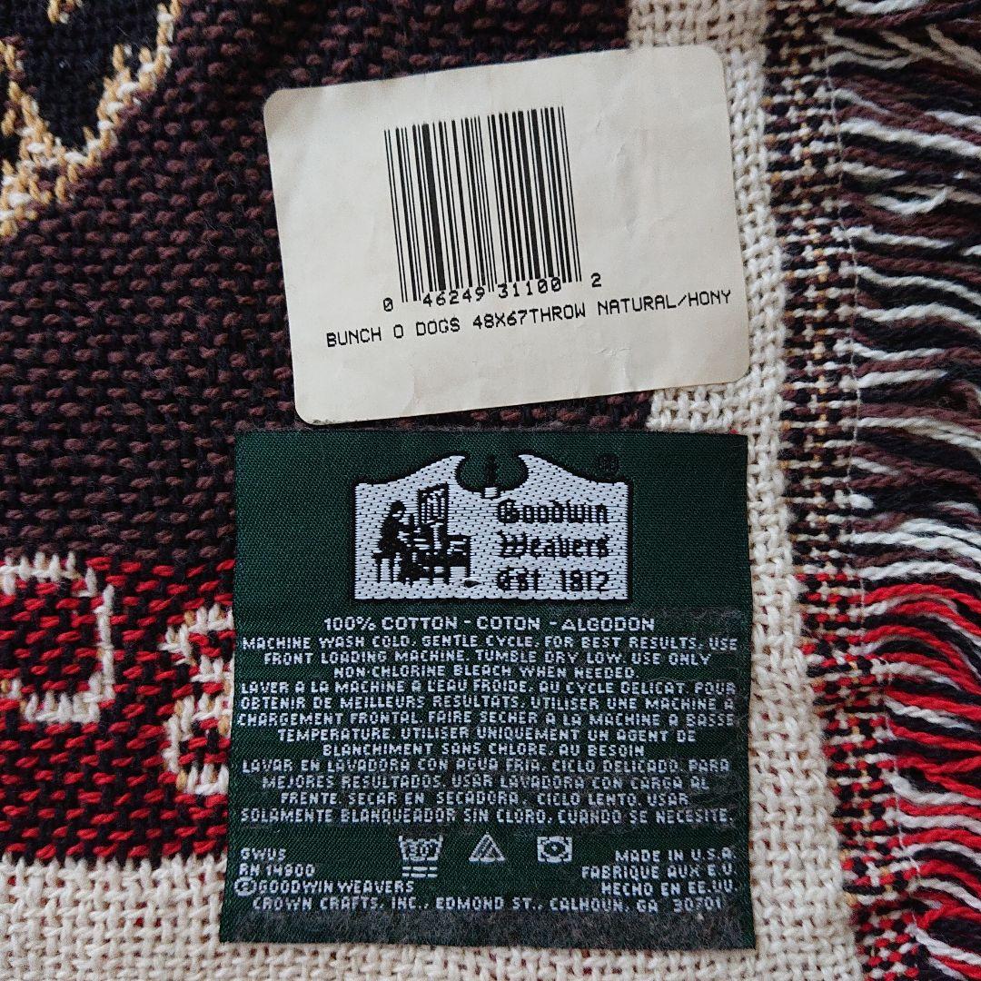 【新品】DOG (20犬種)柄 ラグ/カバー MADE IN U.S.A