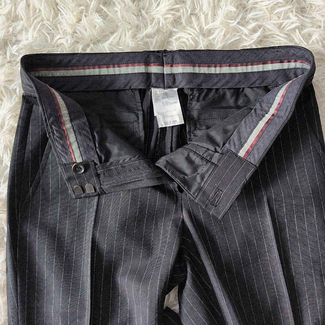 日本製 セオリーリュクスꕤストレッチ セットアップ ストライプジャケット パンツ