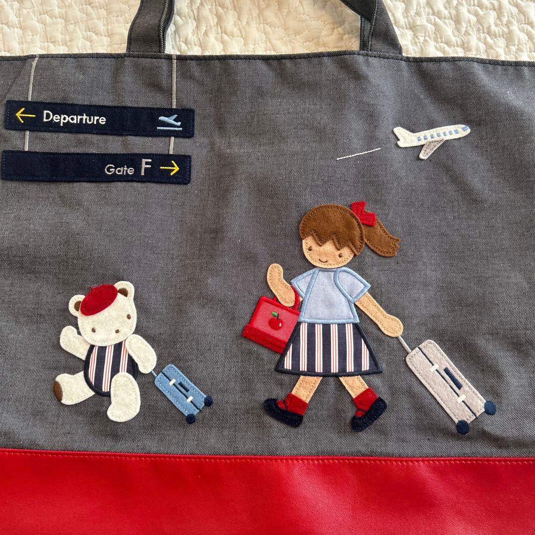 ファミリア familiar JALコラボ デニムバッグ