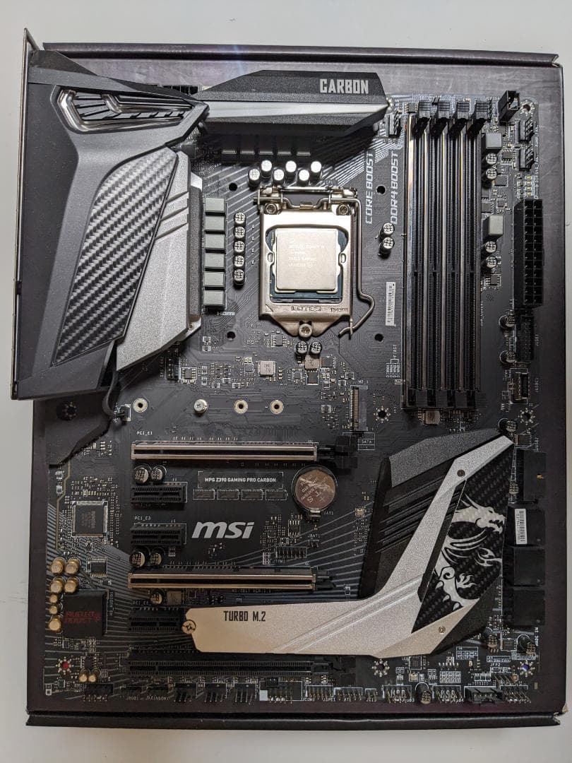 Intel Core i9 9900k＋MSI MPG Z390マザーボード