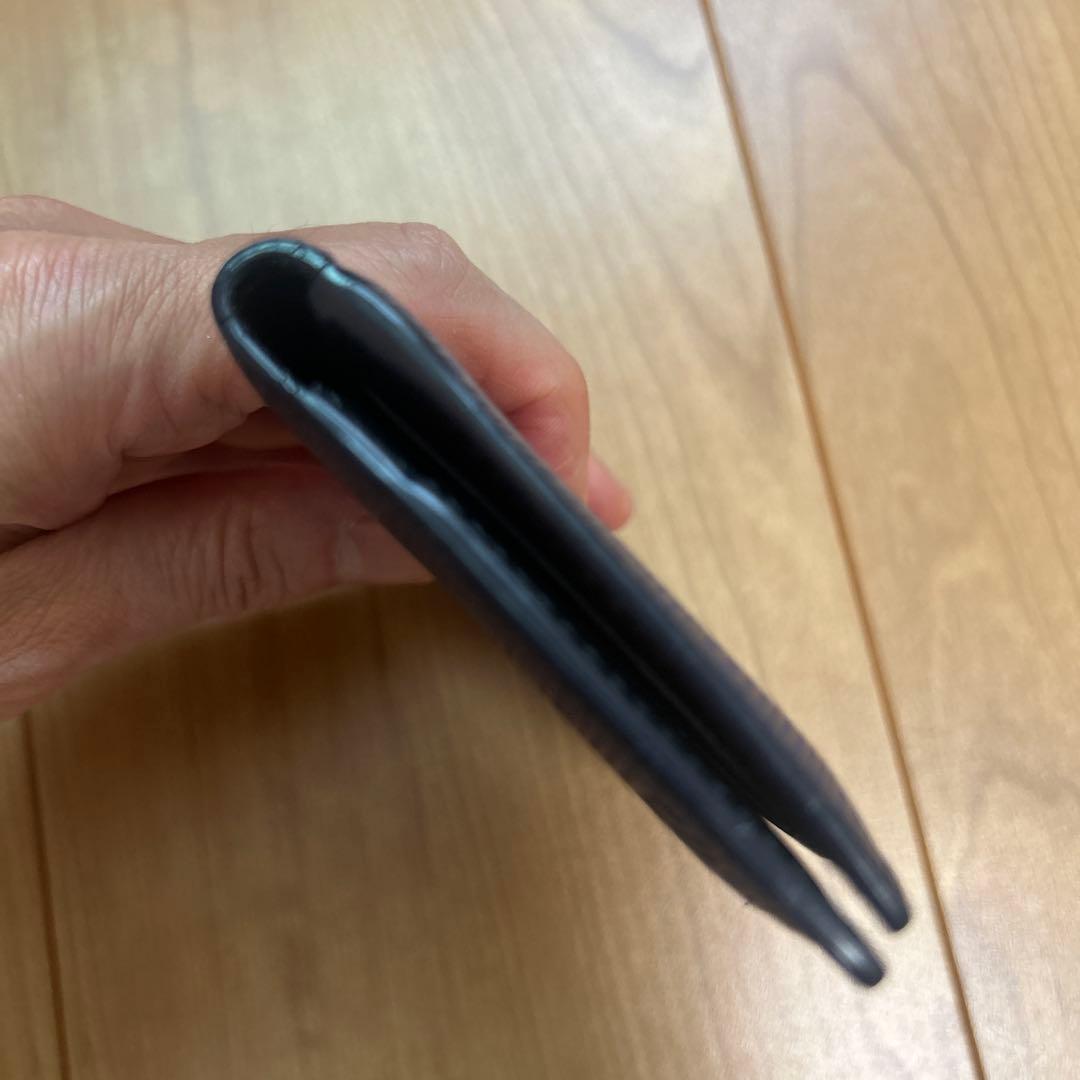 ★美品★ロエベ　名刺入れ　カードケース　リネン　ネイビー