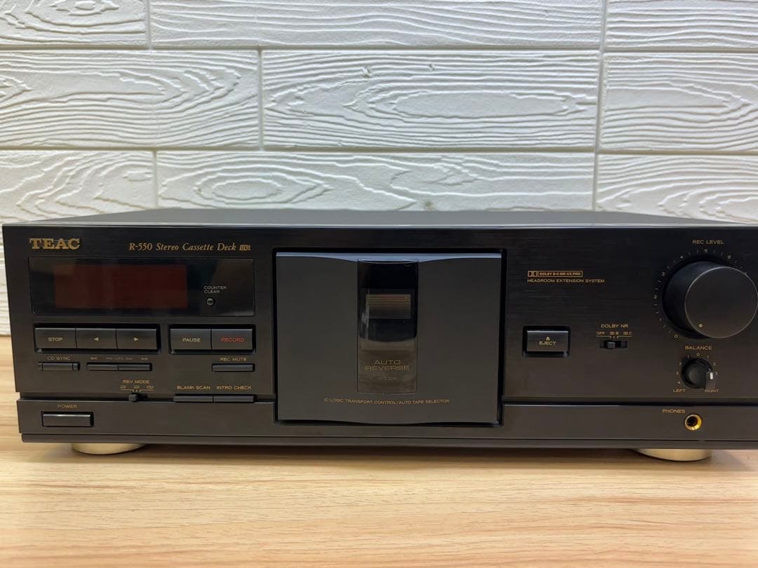 TEAC ステレオカセットデッキ 録音機能付 R-550 動確メンテナナンス済