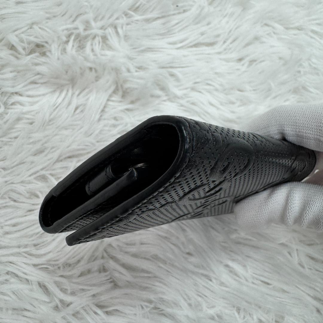 【極美品】グッチ 黒　GG エンボス　6連 キーケース GUCCI 箱付