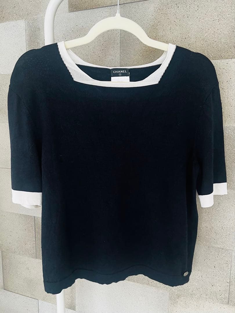 CHANEL シャネル ニット トップス ココマーク金具 正規品